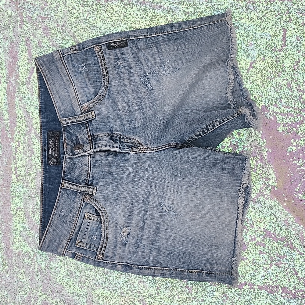 Silver Blue Jean Shorts Women's Suki Short W26! Wonderful Condition!